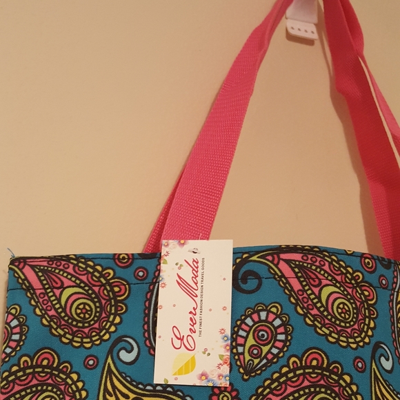 New Paisley Print Canvas Bag - Picture 2 of 4